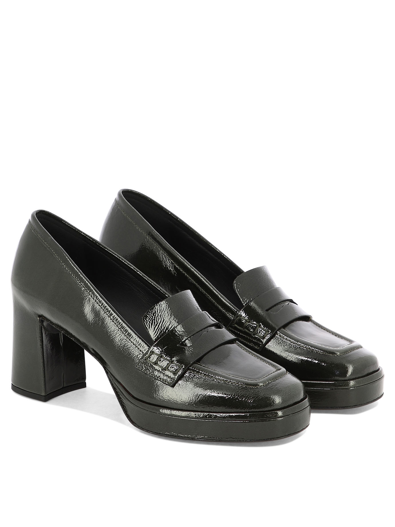 DEL CARLO Black   Lisbona heeled loafers